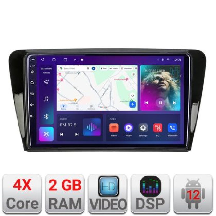 Navigatie Skoda Rapid Seat Toledo 2013+ Android radio gps internet 2+32 Kit-rapid+EDT-E209v2 - imagine 4
