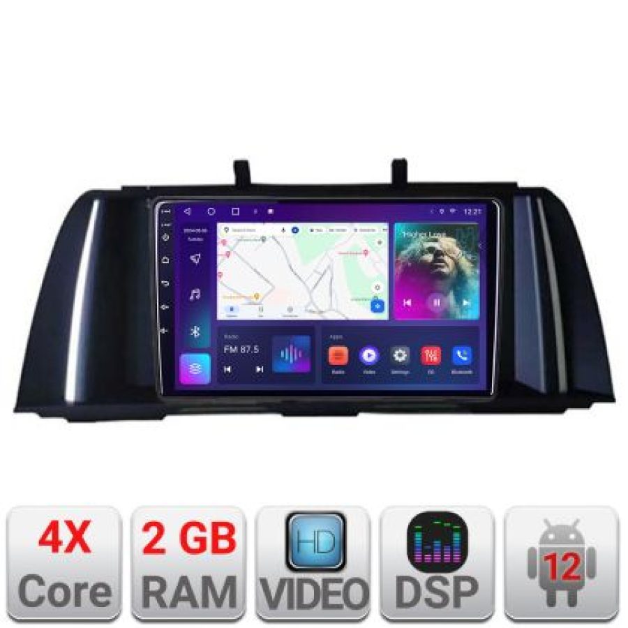 Navigatie Seria 5 F10 2010-2012 CIC  2+32 GB Android Waze USB Navigatie Internet Youtube Radio Kit-f10-cic+EDT-E209 - imagine 4