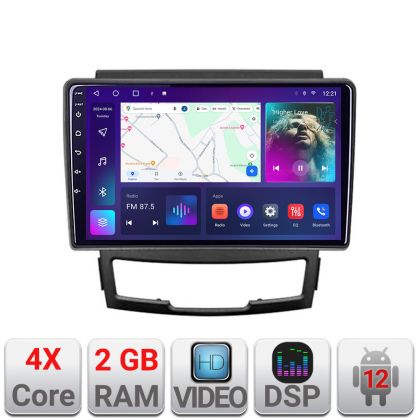 Navigatie Ssangyong Korando 2011-2013 A-159 2+32 GB Android Waze USB Navigatie Internet Youtube Radio - imagine 4