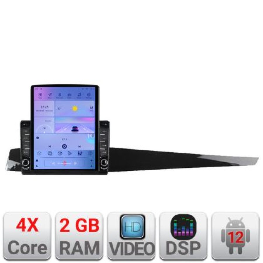 Navigatie Renault Laguna 3 ecran tip TESLA 9.7" cu Android Radio Bluetooth Internet GPS WIFI 2+32 DSP Quad Core - imagine 5
