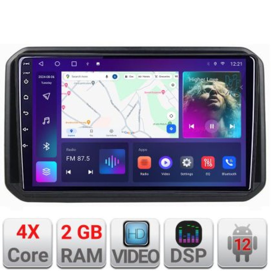 Navigatie Suzuki Ignis 2016- A-IGNIS16  2+32 GB Android Waze USB Navigatie Internet Youtube Radio - imagine 4