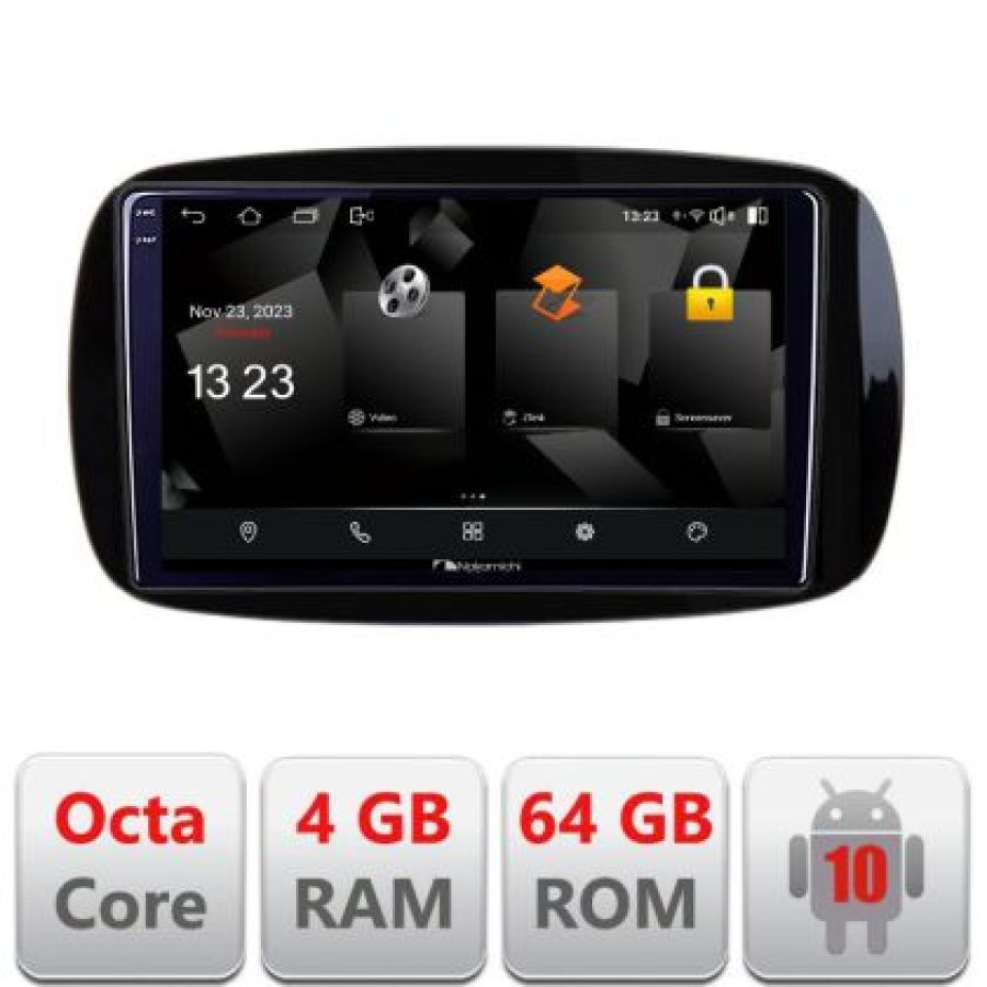 Navigatie Smart For Two 2015- 5510-Smart15 Android Octa Core 720p 4+64 DSP 360 camera carplay android auto - imagine 3