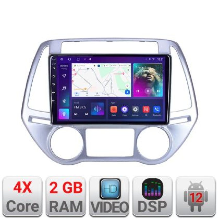 Navigatie HHyundai I20 2011-2014 manual si automat Android radio gps internet 2+32 Kit-i20-2012+EDT-E209V2 - imagine 4