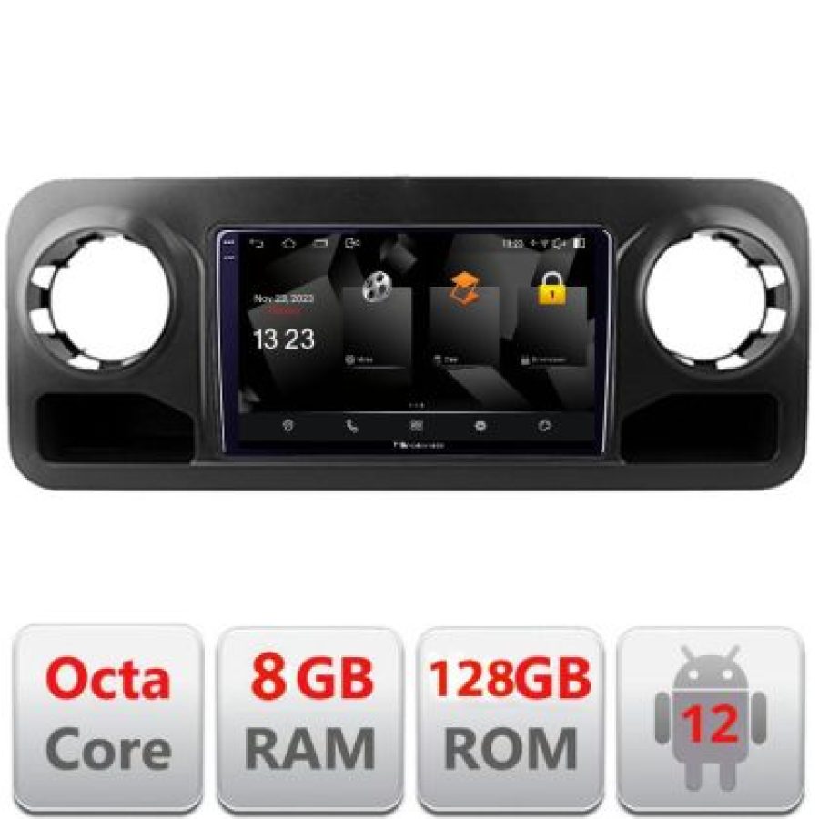 Navigatie Mercedes Sprinter 2018- Android Octa Core Qualcomm 2K Qled 8+128 DTS DSP 360 4G Optical - imagine 3