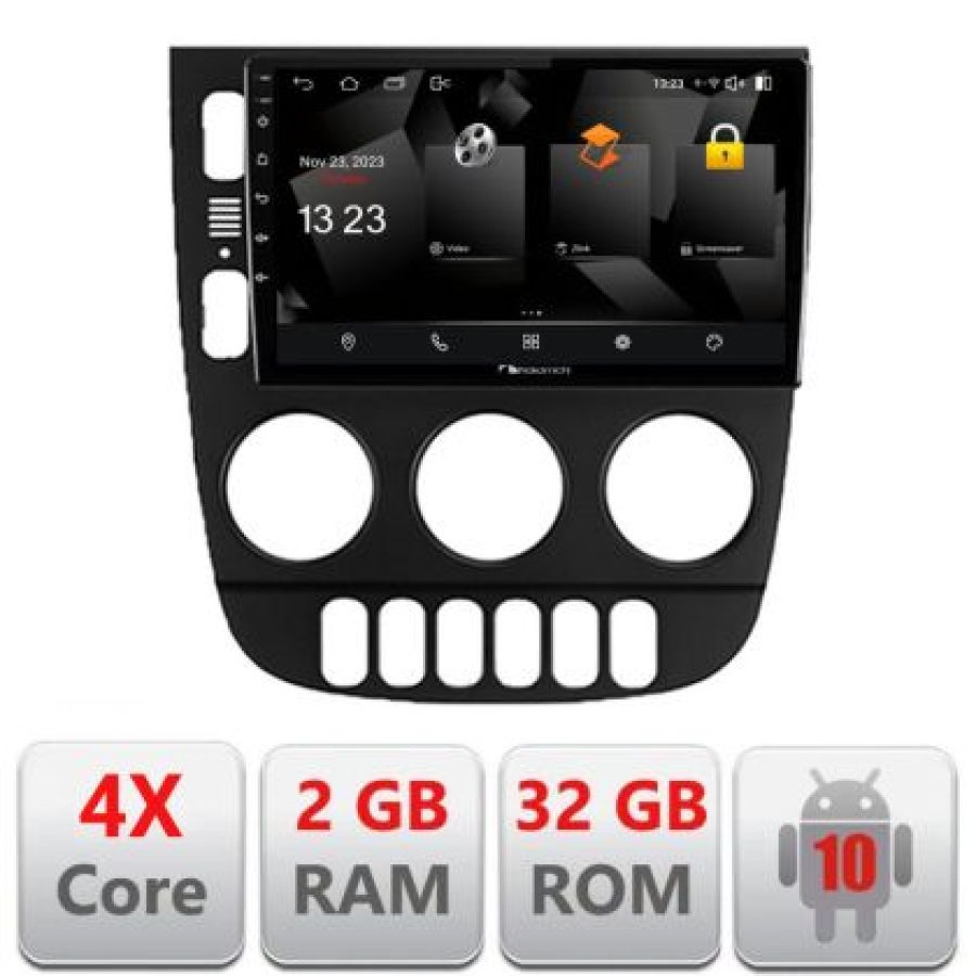 Navigatie Mercedes ML W163 1998-2005 Android radio gps internet quad core 2+32 carplay android auto - imagine 3