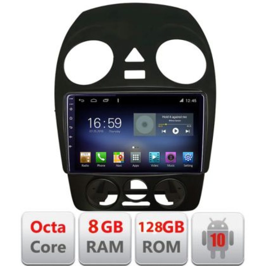 Navigatie VW Beetle 2005-2010 Android radio gps internet Octa Core 8+128 LTE KIT-beetle-old+EDT-E609 - imagine 3