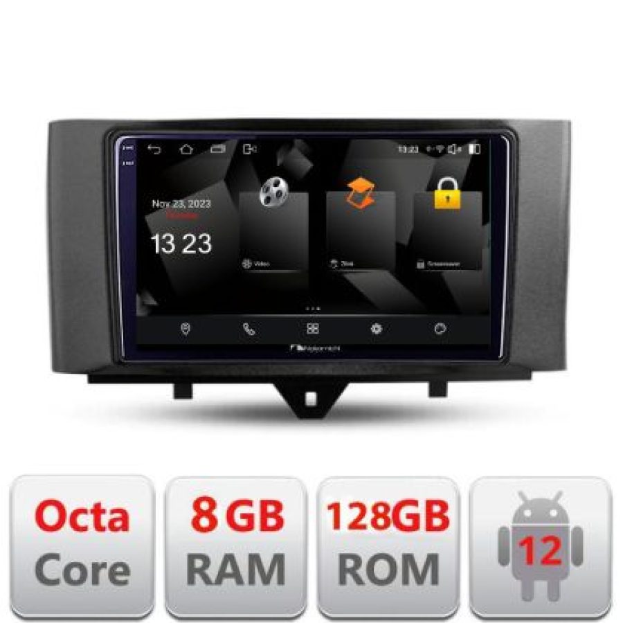 Navigatie Smart For Two 2010-2015 5960Pro-Smart10 Android Octa Core Qualcomm 2K Qled 8+128 DTS DSP 360 4G Optical - imagine 3