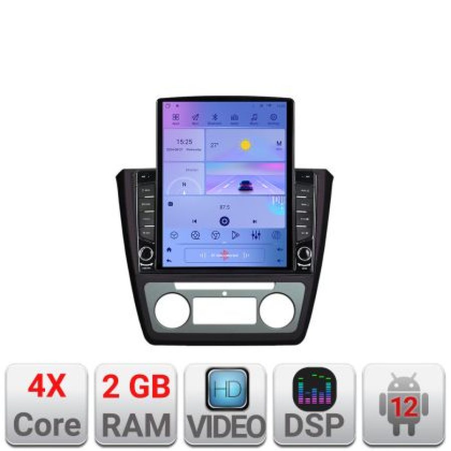 Navigatie Skoda Yeti 2009-2014 K-YETI ecran tip TESLA 9.7" cu Android Radio Bluetooth Internet GPS WIFI 2+32 DSP Quad - imagine 5