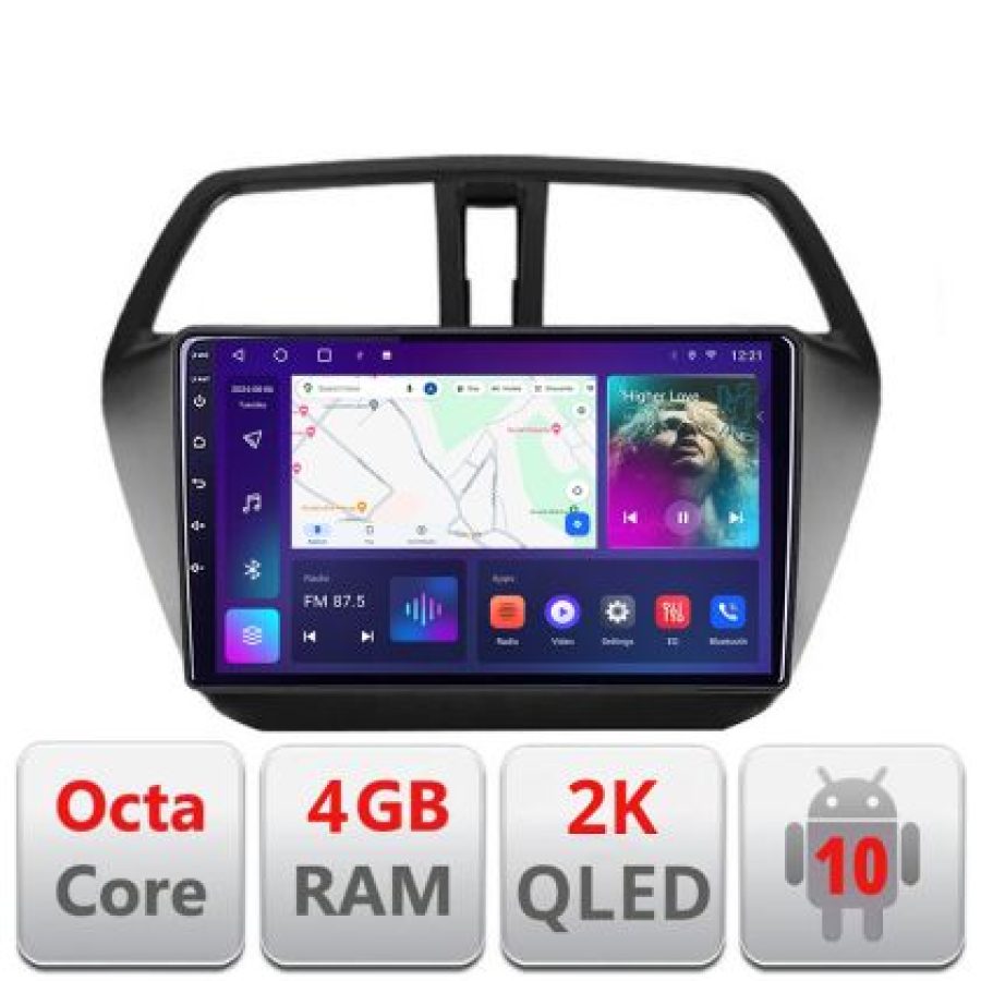 Navigatie Suzuki S-Cross C-337 Android Octa Core Ecran 2K QLED GPS 4G 4+32GB 360 KIT-337+EDT-E409-2K - imagine 6
