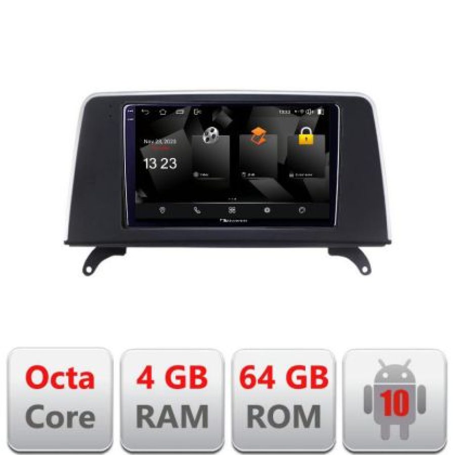 Navigatie BMW X5 X6 2009-2014 CIC Android Octa Core 720p 4+64 DSP 360 camera carplay android auto - imagine 3