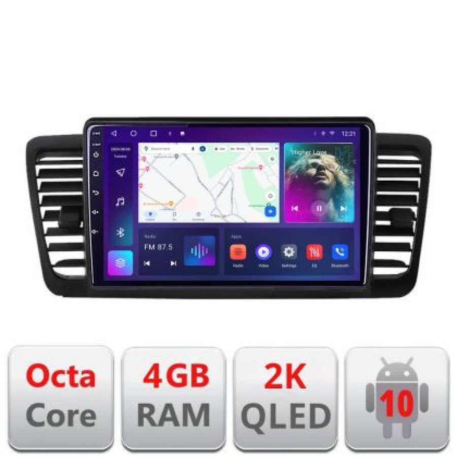 Navigatie Subaru Outback Legacy C-SU02 Android Octa Core Ecran 2K QLED GPS 4G 4+32GB 360 KIT-SU02+EDT-E409-2K - imagine 4