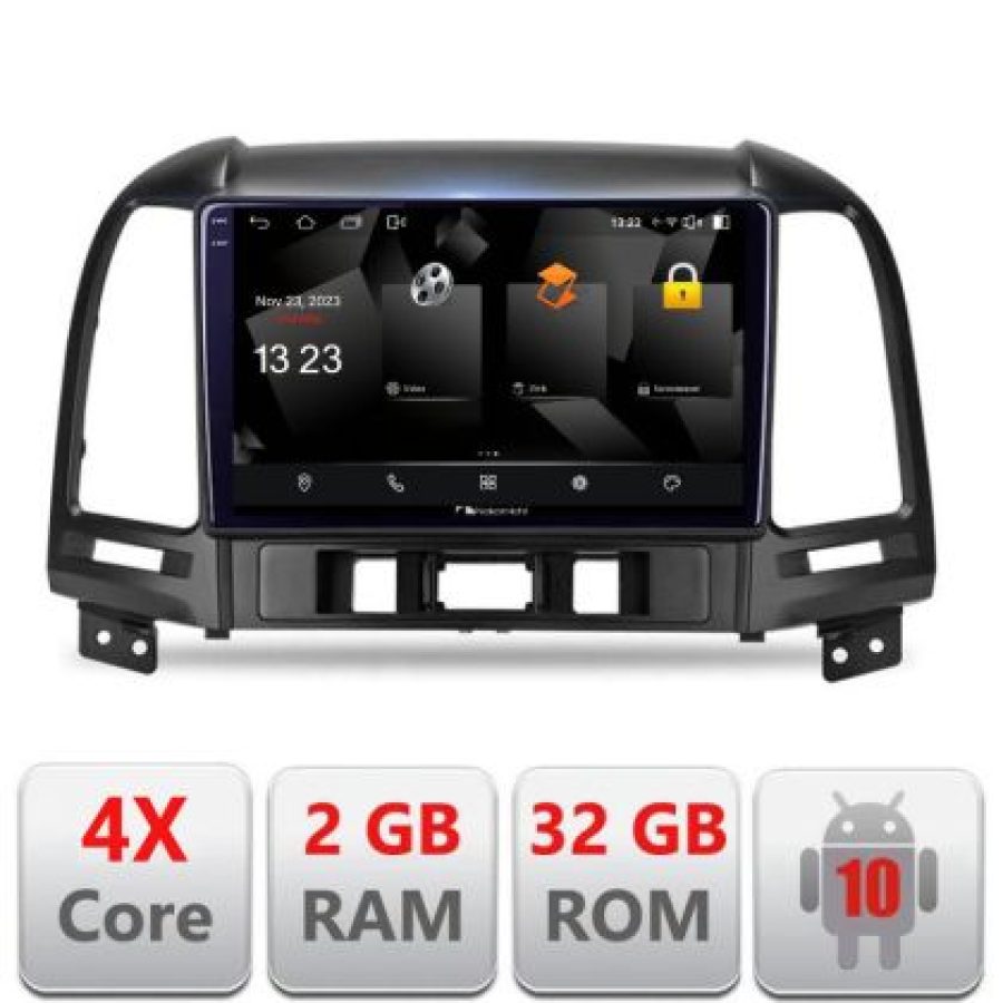Navigatie HHyundai Santa Fe 5230-008 Android Ecran 720P Quad Core 2+32 carplay android auto - imagine 3