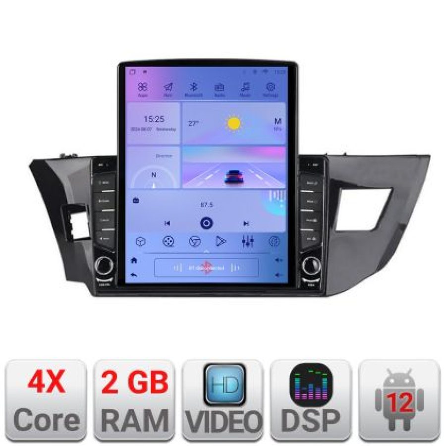 Navigatie Toyota Corolla 2013-2017 K-470 ecran tip TESLA 9.7" cu Android Radio Bluetooth Internet GPS WIFI 2+32 DSP Qu - imagine 5