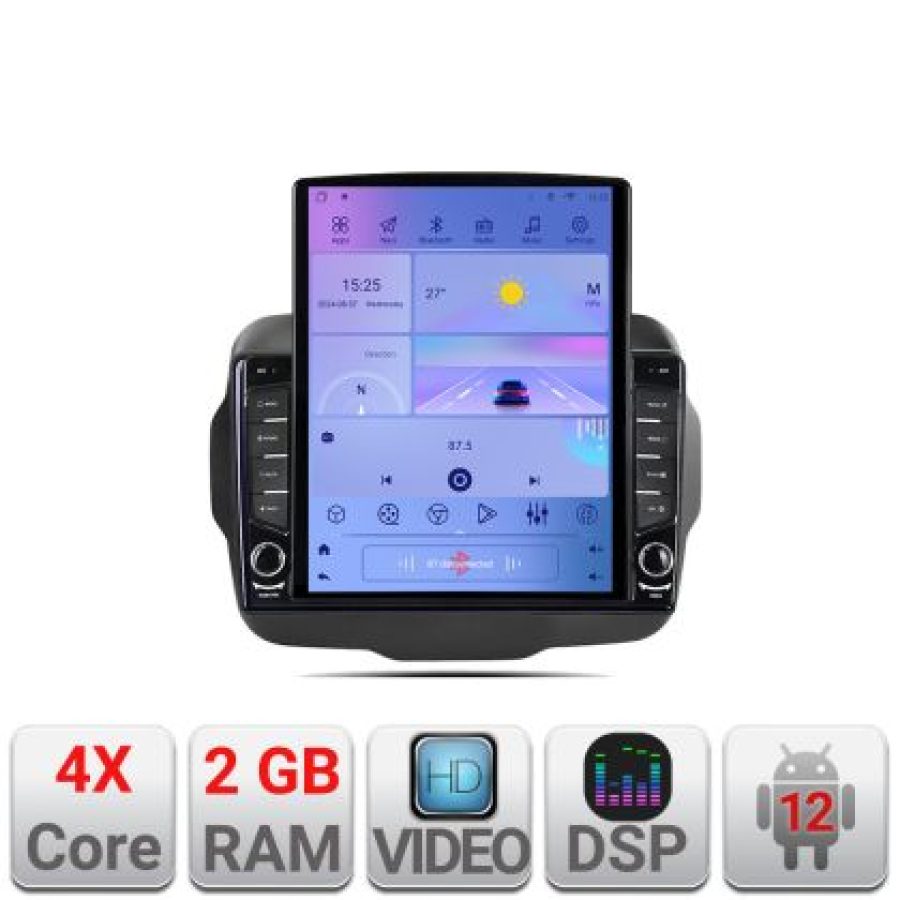 Navigatie Jeep Renegade K-500 ecran tip TESLA 9.7" cu Android Radio Bluetooth Internet GPS WIFI 2+32 DSP Quad Core - imagine 5