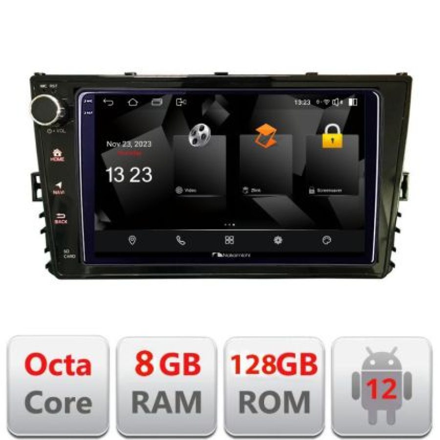 Navigatie VW masini dupa 2018 Android Octa Core Qualcomm 2K Qled 8+128 DTS DSP 360 4G Optical - imagine 3