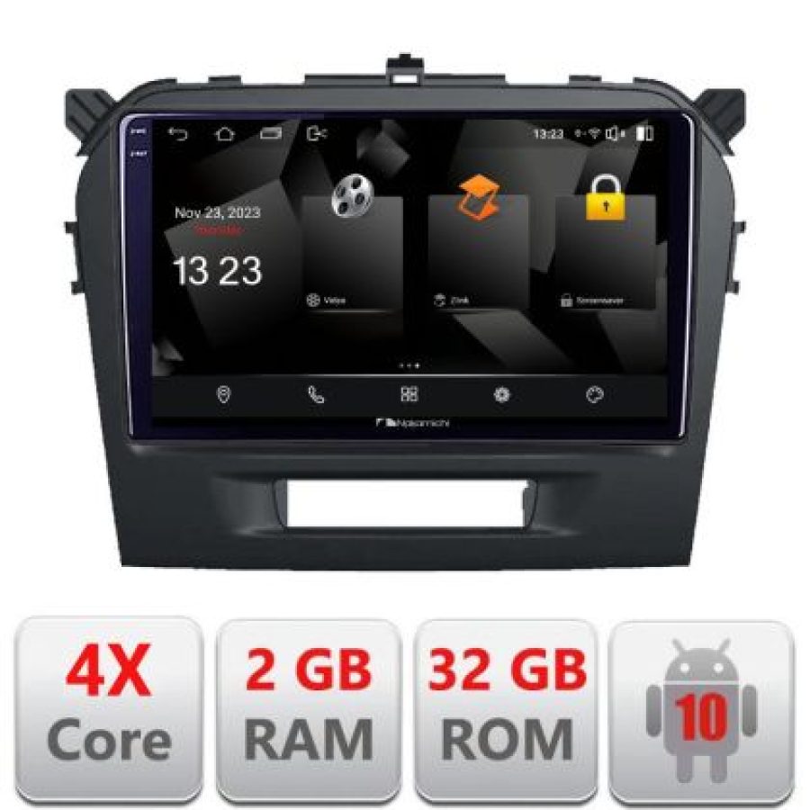 Navigatie Suzuki Grand Vitara 2016- 5230-2265 Android Ecran 720P Quad Core 2+32 carplay android auto - imagine 3