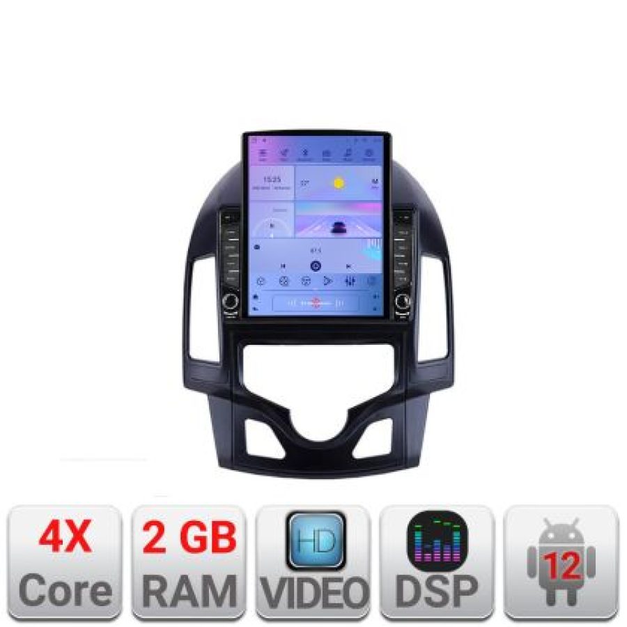 Navigatie HHyundai I30 2009-2012 clima automata K-i30automatic ecran tip TESLA 9.7" cu Android Radio Bluetooth Internet - imagine 5