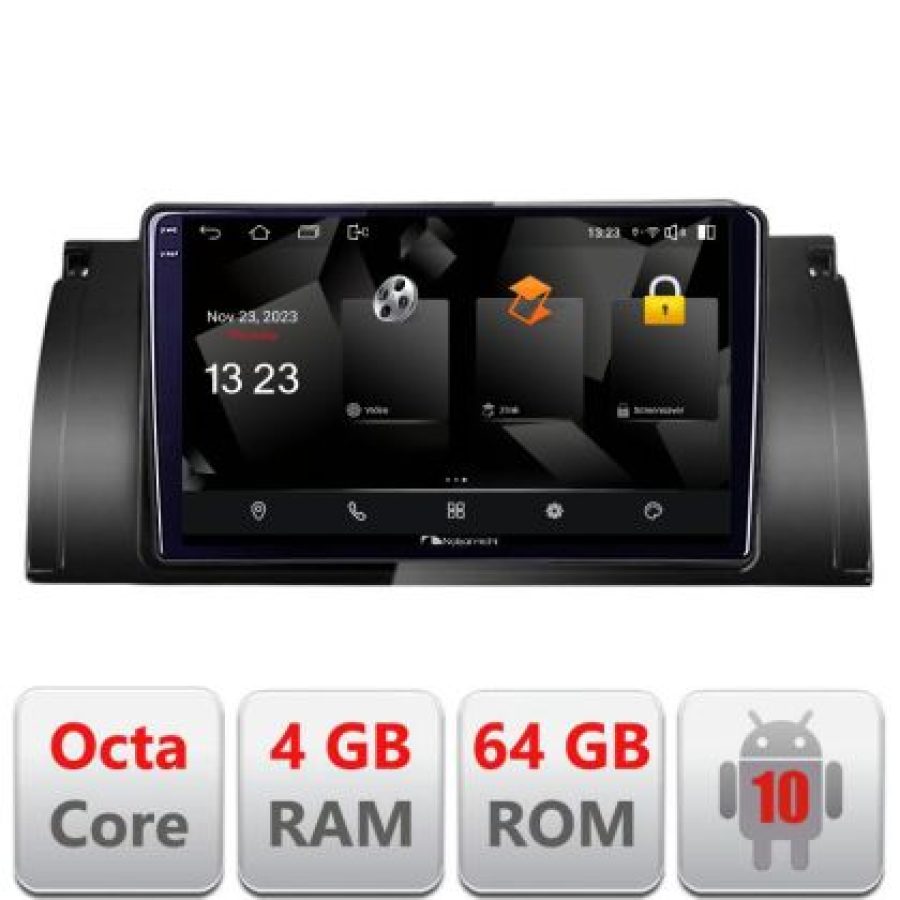 Navigatie BMW E39 si E53 5510-082 Android Octa Core 720p 4+64 DSP 360 camera carplay android auto - imagine 3