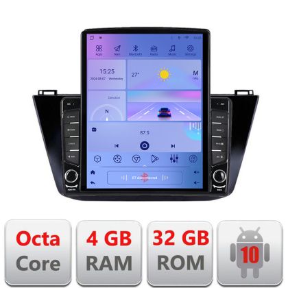 Navigatie VW Tiguan dupa 2016 H-5883 ecran tip TESLA 9.7" cu Android Radio Bluetooth Internet GPS WIFI 4+32GB DSP 4G O - imagine 5