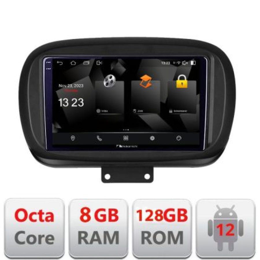 Navigatie Fiat 500 2014- 5960Pro-539 Android Octa Core Qualcomm 2K Qled 8+128 DTS DSP 360 4G Optical - imagine 3