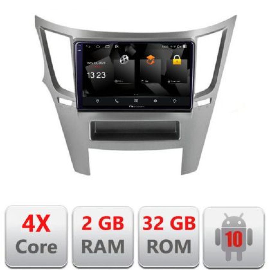 Navigatie Subru Legacy 2010-2015 5230-458 Android Ecran 720P Quad Core 2+32 carplay android auto - imagine 3