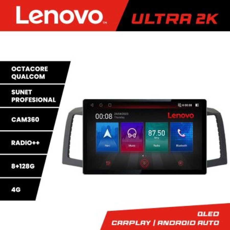 Navigatie Jeep Grand Cherokee 2008-2010 , Ecran 2K QLED 13",Octacore,8Gb RAM,128Gb Hdd,4G,360,DSP,Carplay,Bluetooth - imagine 4