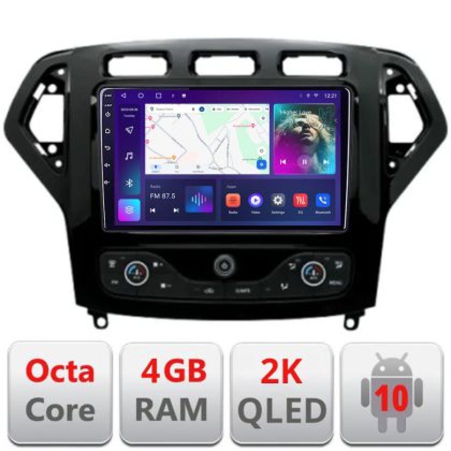 Navigatie Ford Mondeo 2007-2010 Android ecran Qled 2K Octa core 4+32 KIT-mondeo-nav-07+EDT-E409-2K - imagine 4
