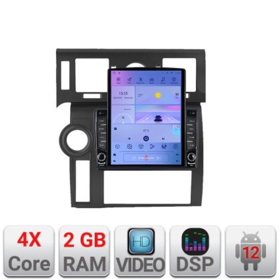 Navigatie Hummer H2 2002-2008 ecran tip TESLA 9.7" cu Android Radio Bluetooth Internet GPS WIFI 2+32 DSP Quad Core - imagine 5