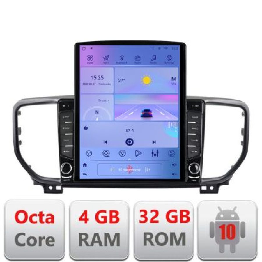 Navigatie Kia Sportage facelift 2019 - G-SPORTAGE-19 ecran tip TESLA 9.7" cu Android Radio Bluetooth Internet GPS WIFI - imagine 6