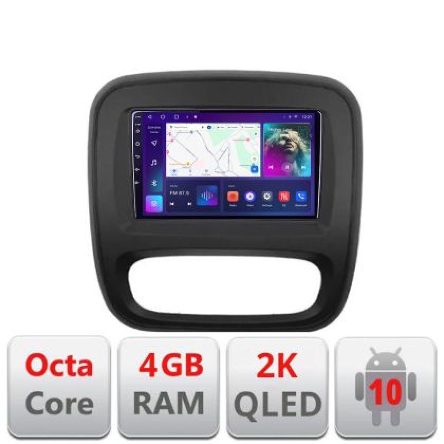Navigatie Renault Trafic 2014-2017 C-rt09 Android Octa Core Ecran 2K QLED GPS 4G 4+32GB 360 kit-rt09+EDT-E409-2K - imagine 4
