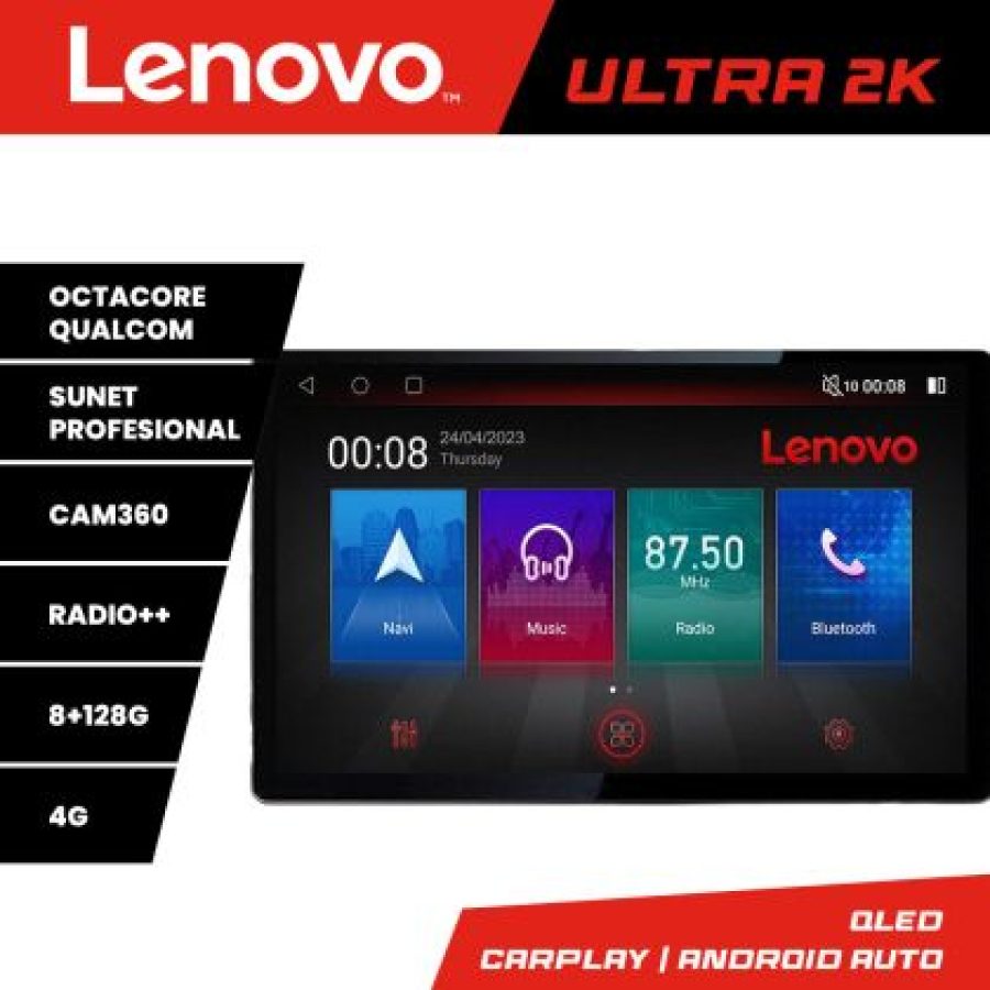 Navigatie Hummer H2 2008-2009 ecran 13" 2K 8+128 Android Waze USB Navigatie 4G 360 Toslink Youtube Radio KIT-H - imagine 4