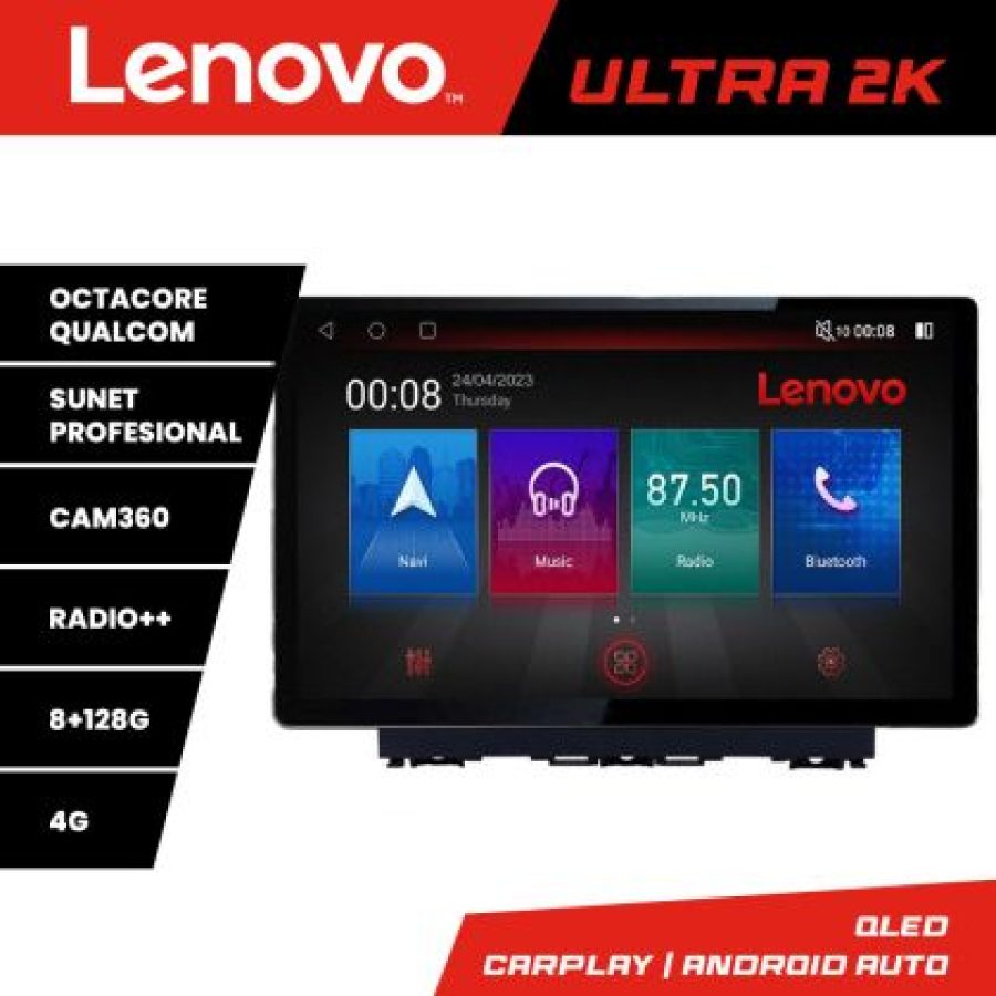 Navigatie Fiat Albea 2009-2014 N-ALBEA ecran 13" 2K 8+128 Android Waze USB Navigatie 4G 360 Toslink Youtube Rad - imagine 4