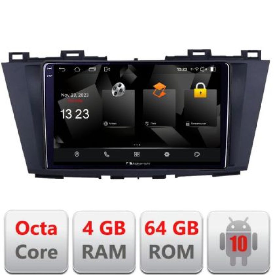 Navigatie Mazda 5 2010-2017 5510-117 Android Octa Core 720p 4+64 DSP 360 camera carplay android auto - imagine 3