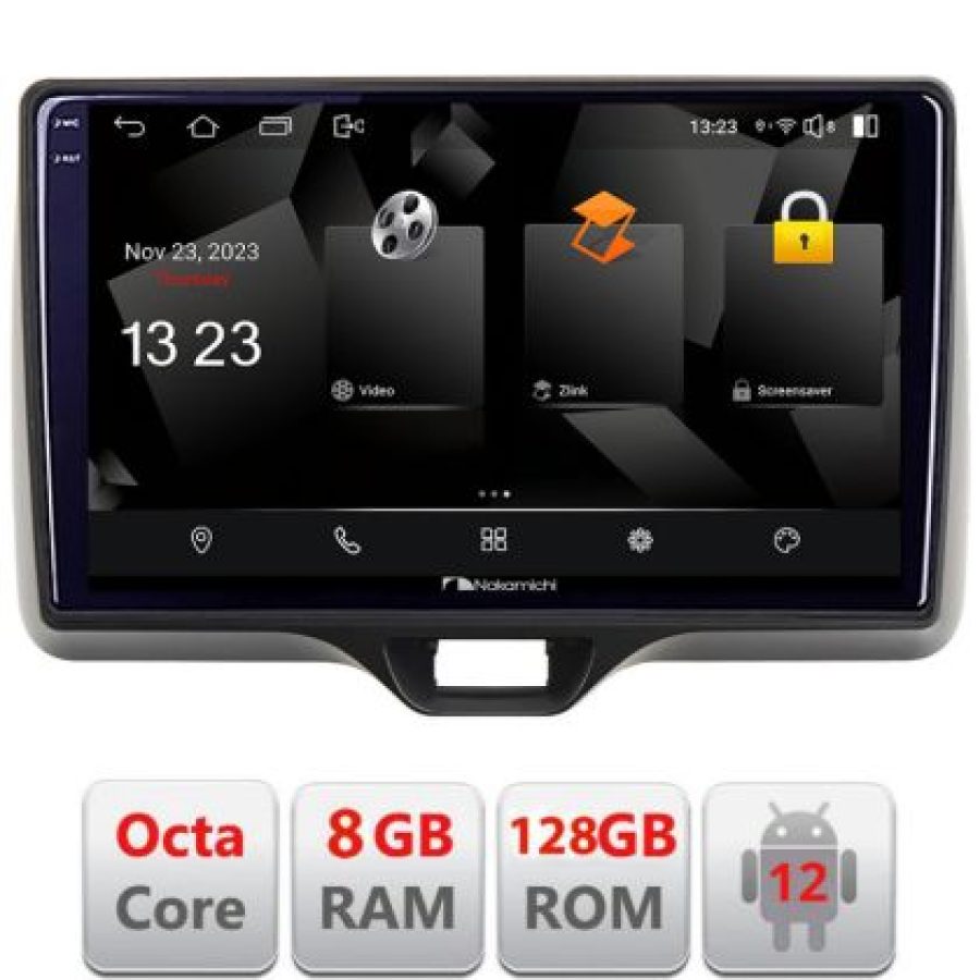Navigatie Toyota Yaris 2020- Android radio gps internet octa core 8+128 carplay android auto - imagine 3