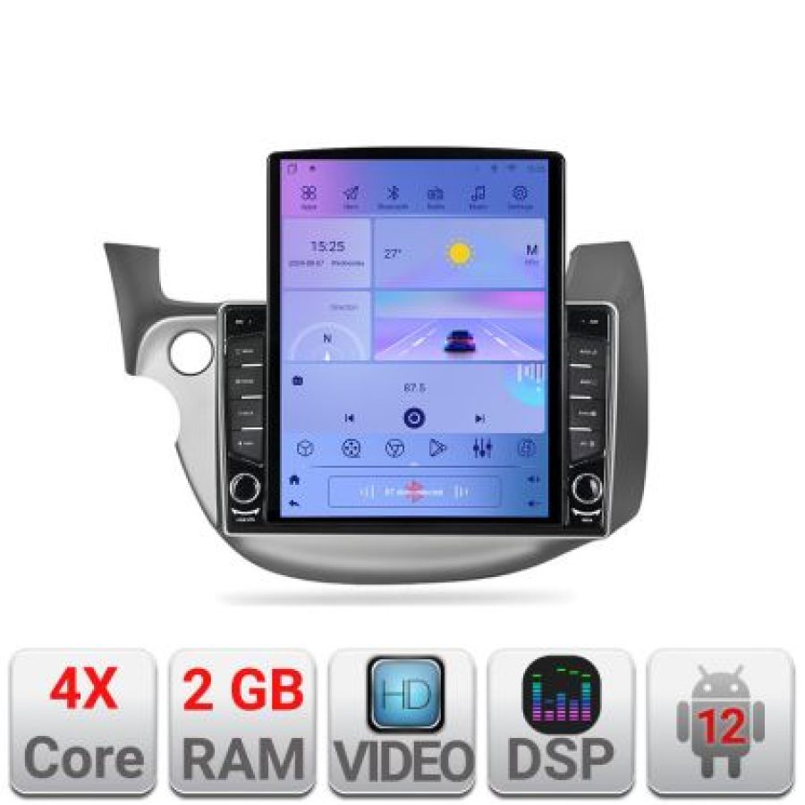 Navigatie Honda Fit 2008-2013 Android radio gps internet quad core 2+32 ecran vertical 9.7" Kit-fit-08+EDT-E708 - imagine 5