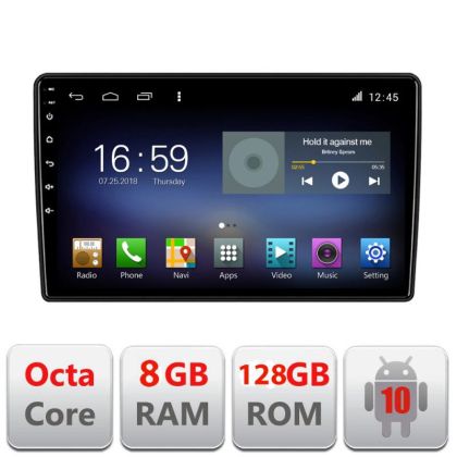 Navigatie Citroen Berlingo 2008-2018 F-berlingo Octa Core cu Android Radio Bluetooth Internet GPS WIFI DSP 8+128GB 4G - imagine 3