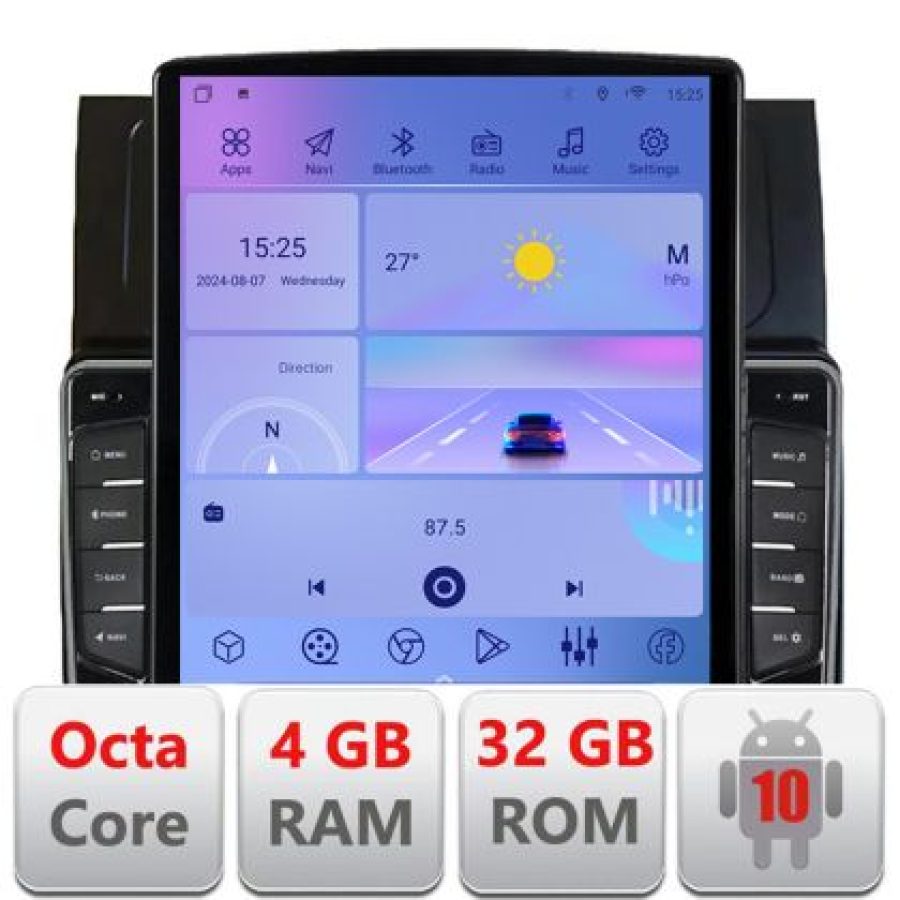Navigatie VW Touran 2010-2016 H-touran3 ecran tip TESLA 9.7" cu Android Radio Bluetooth Internet GPS WIFI 4+32GB DSP 4 - imagine 5