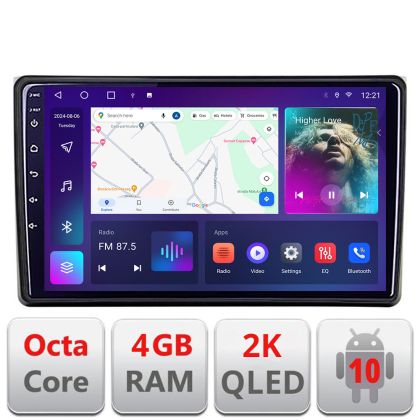 Navigatie Audi A4 B6 C-050 Android Octa Core Ecran 2K QLED GPS 4G 4+32GB 360 KIT-050+EDT-E409-2K - imagine 4
