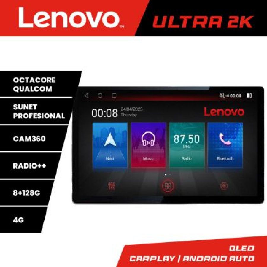 Navigatie Audi A3 8P Quad Core N-049 ecran 13" 2K 8+128 Android Waze USB Navigatie 4G 360 Toslink Youtube Radio - imagine 4