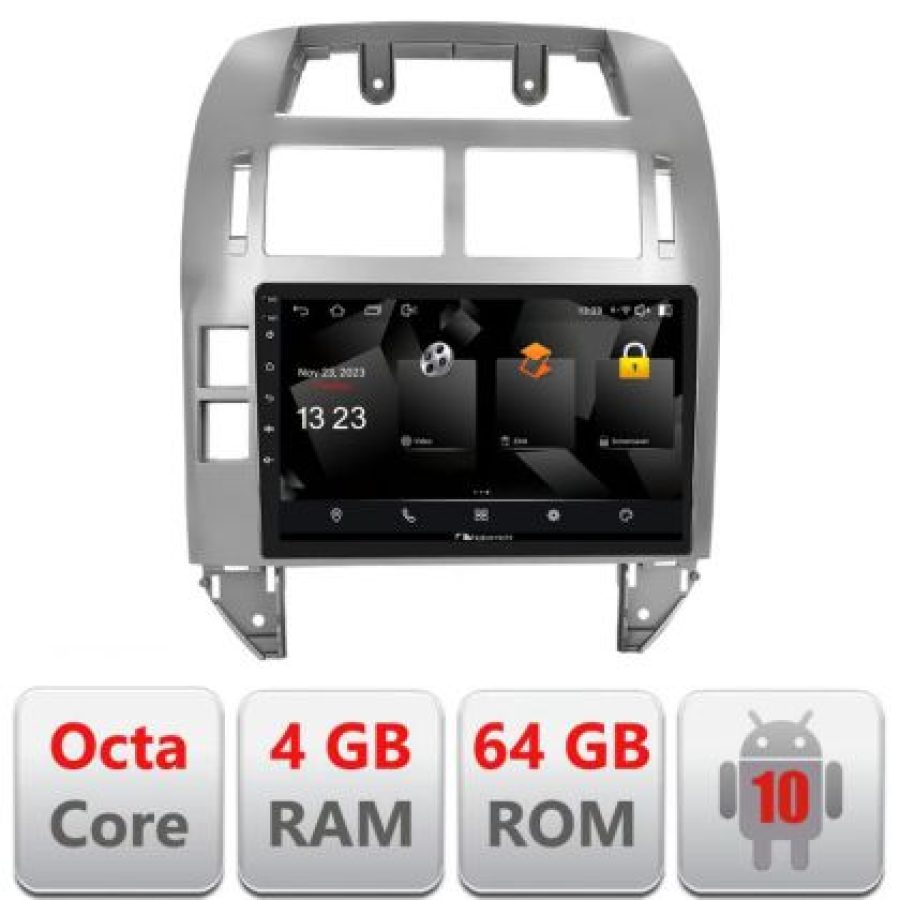 Navigatie VW Polo 2004-2011 Android radio gps internet quad core 4+64 carplay android auto - imagine 3