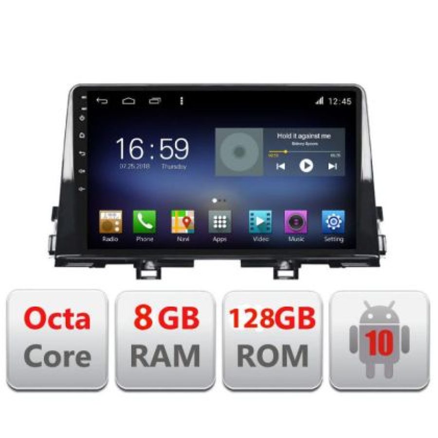 Navigatie Kia Picanto 2016- F-2217 Octa Core cu Android Radio Bluetooth Internet GPS WIFI DSP 8+128GB 4G - imagine 3