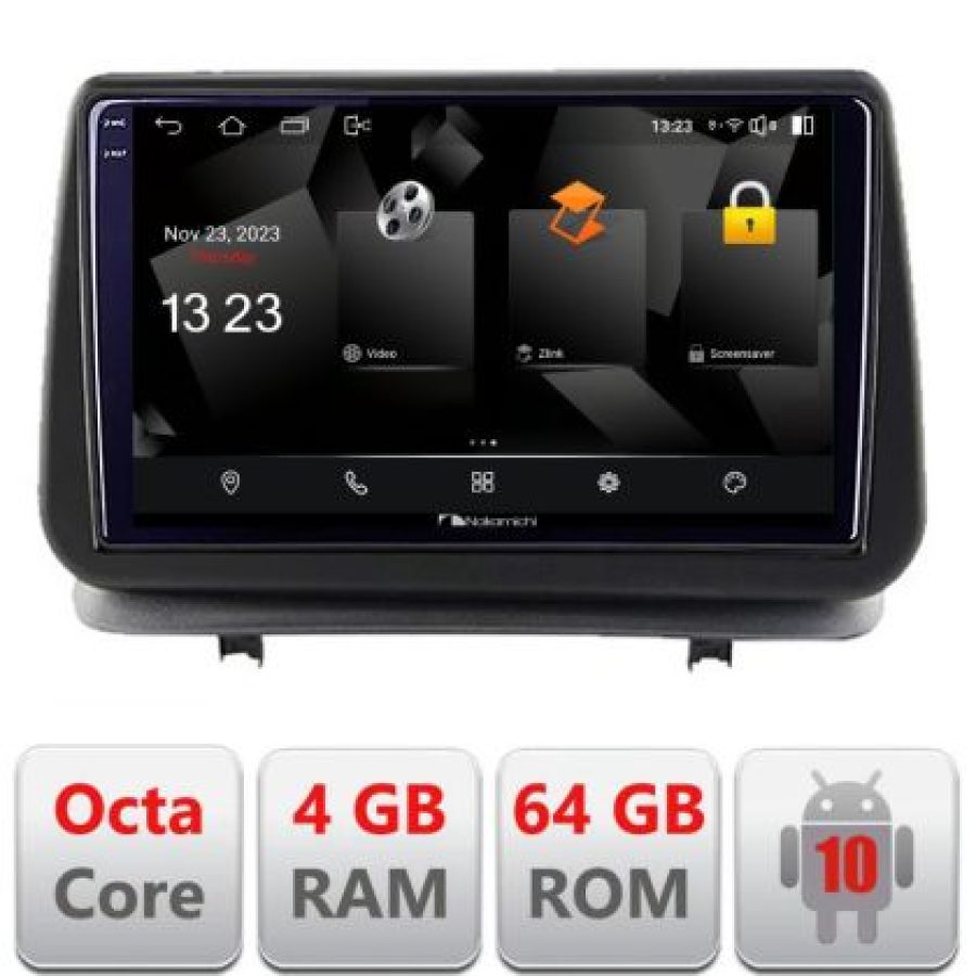 Navigatie Renault Clio 3 2005-2013 5510-Clio3 Android Octa Core 720p 4+64 DSP 360 camera carplay android auto - imagine 3