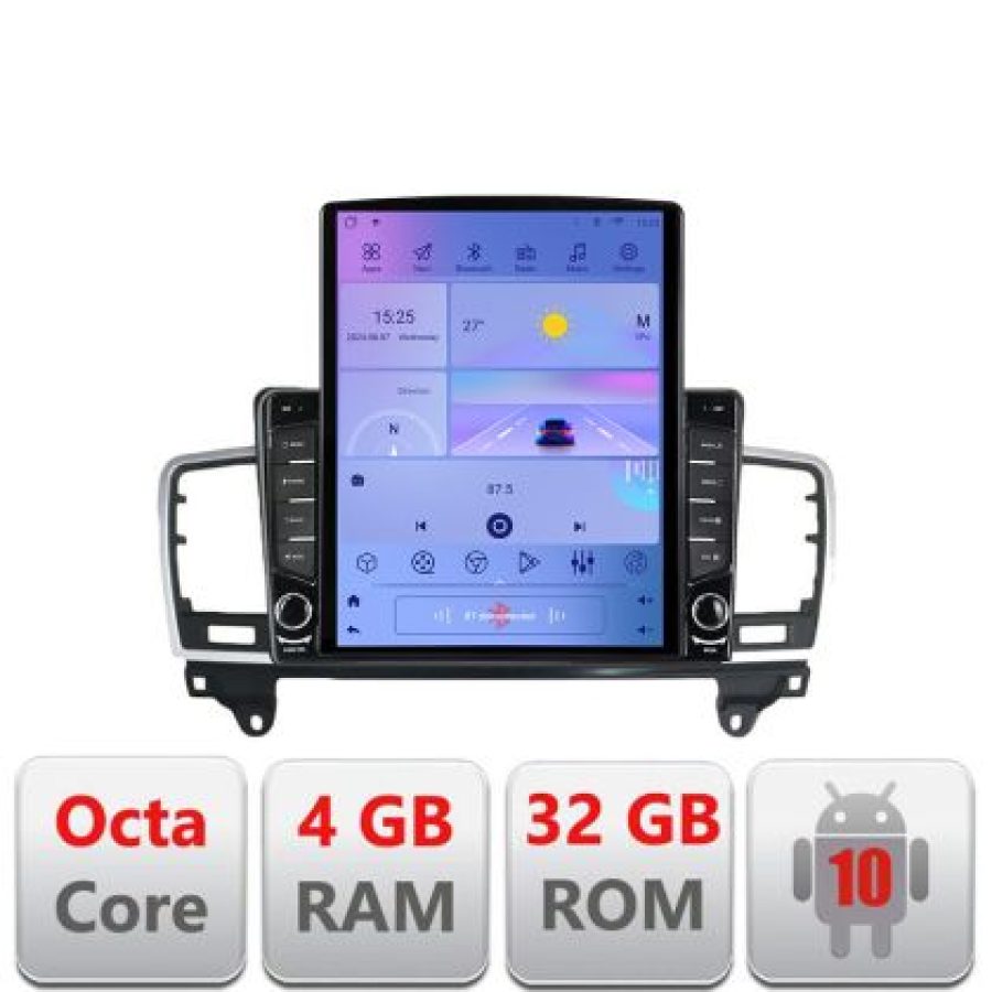 Navigatie Mercedes ML W166 NTG4.5 G-W166 ecran tip TESLA 9.7" cu Android Radio Bluetooth Internet GPS WIFI 4+32GB DSP - imagine 5