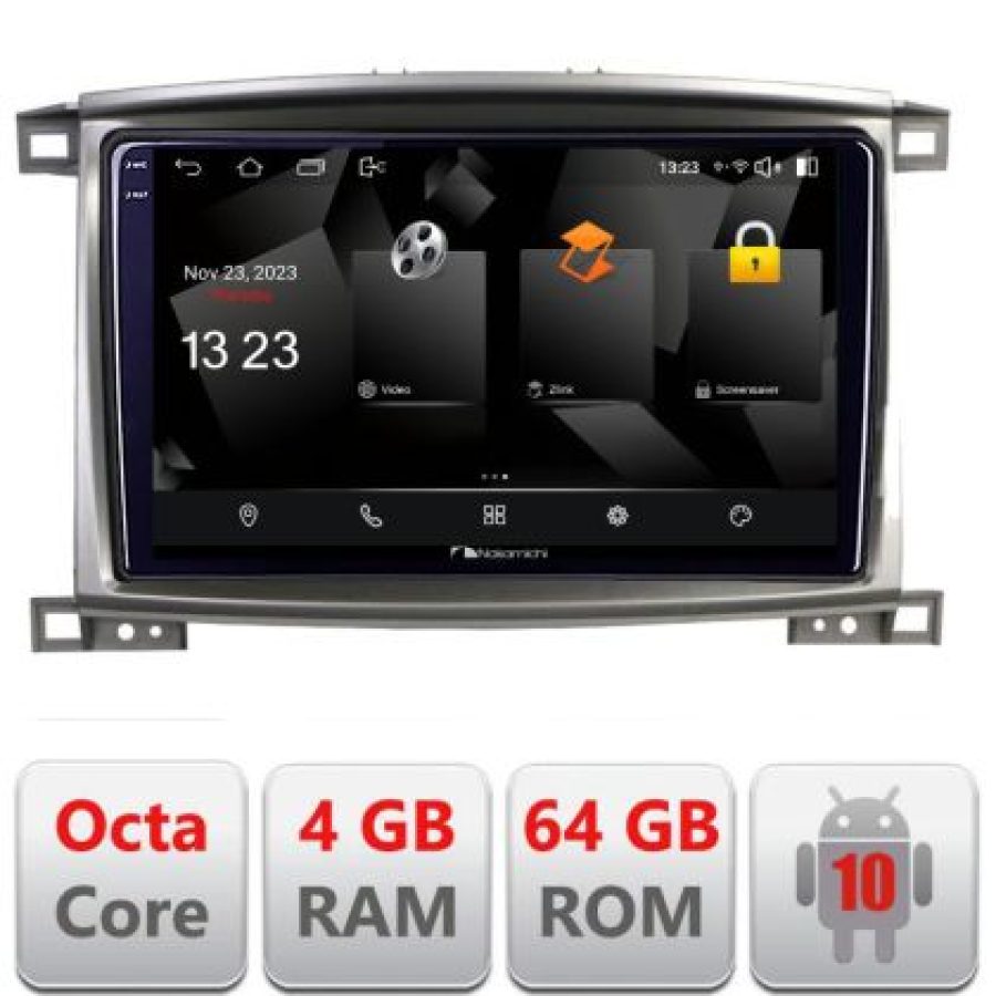 Navigatie Toyota Land Cruiser L100 2002-2008 5510-L100 Android Octa Core 720p 4+64 DSP 360 camera carplay android auto - imagine 3