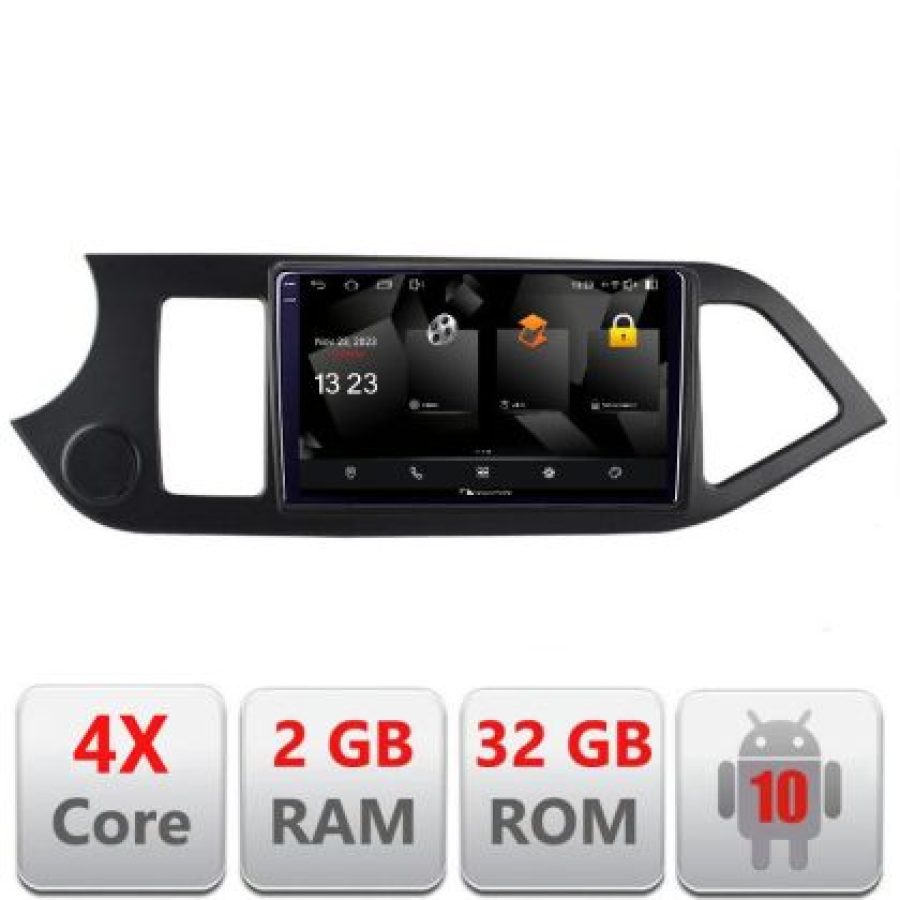 Navigatie Kia Picanto 2011-2015 5230-217 Android Ecran 720P Quad Core 2+32 carplay android auto - imagine 3