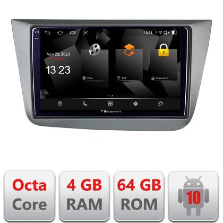 Navigatie Seat Leon 2005-2012 5510-leon05 Android Octa Core 720p 4+64 DSP 360 camera carplay android auto - imagine 3
