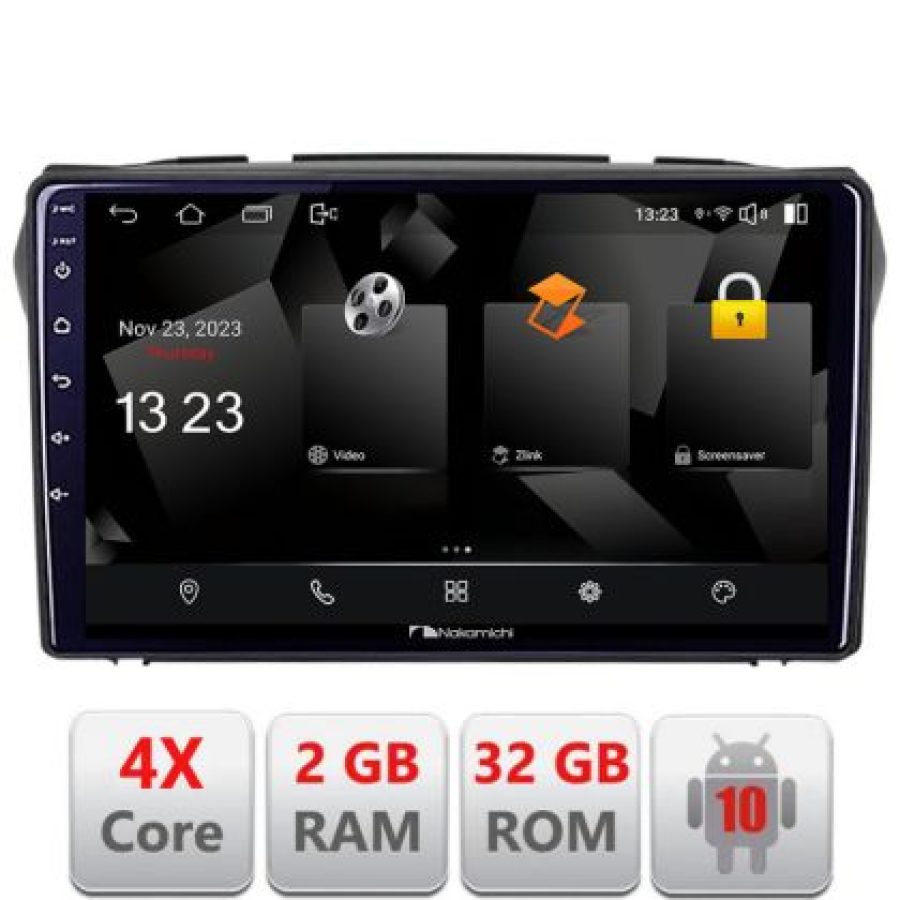 Navigatie Suzuki Alto 2009-2016 Android Ecran 720P Quad Core 2+32 carplay android auto - imagine 3