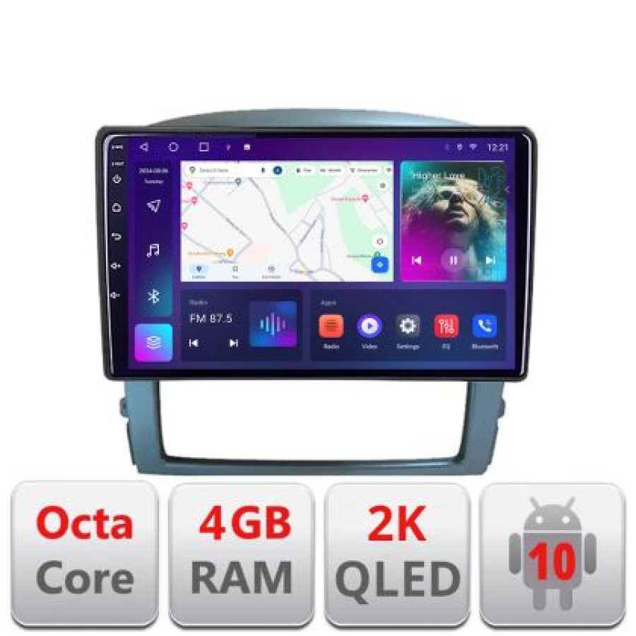 Navigatie Kia Sorento 2002-2008 Android Octa Core Ecran 2K QLED GPS 4G 4+32GB 360 KIT-sorento2002+EDT-E409-2K - imagine 4