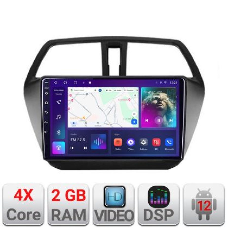 Navigatie Suzuki S-Cross Quad Core A-337  2+32 GB Android Waze USB Navigatie Internet Youtube Radio - imagine 4