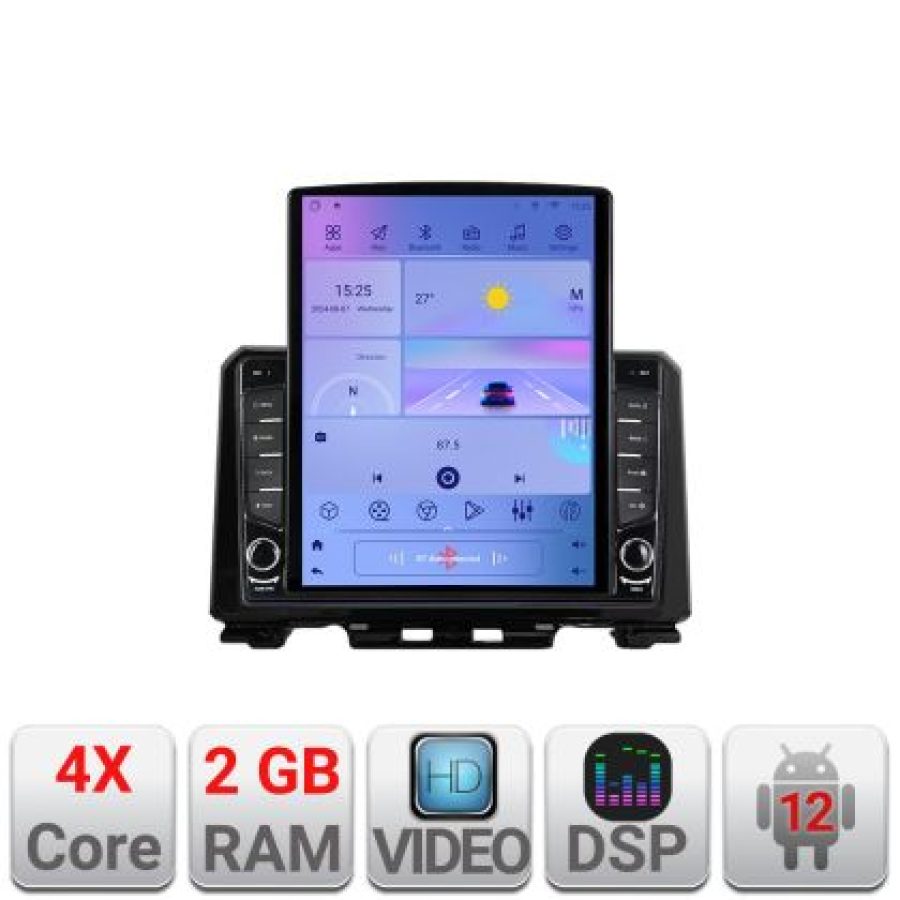 Navigatie Suzuki Jimny 2018- K-JIMNY ecran tip TESLA 9.7" cu Android Radio Bluetooth Internet GPS WIFI 2+32 DSP Quad C - imagine 5